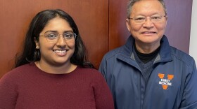 Lab specialist Samyukta Venkatesh and Dr. Li Li are looking closely at residents in and around Danville and Martinsville to determine why cancer rates there are elevated.