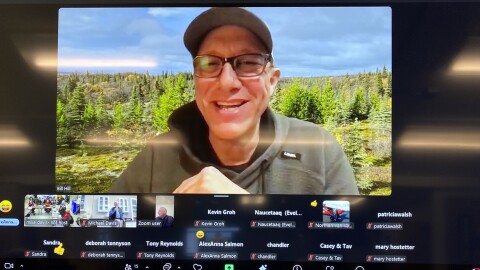 U.S House candidate Bill Hill on Zoom call at Monday nights event.