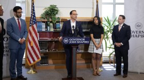 Governor Josh Shapiro visits Parkland High School in Allentown to meet with students and hear about their experiences with mental health and to highlight his proposed budget investments in mental health resources for schools and counties.