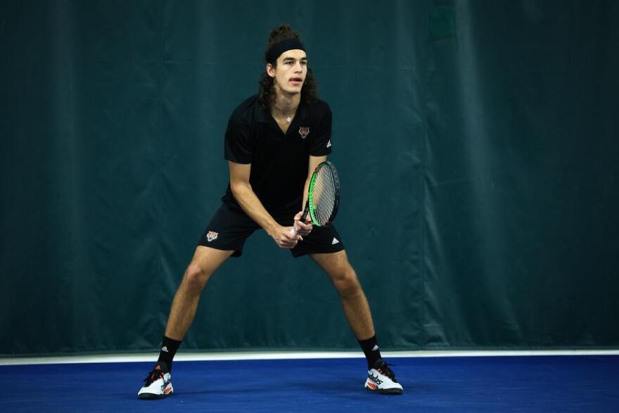 Match Recap: Men's Tennis | 4/2/2023 7:14:00 PM | Ryan Cheney, ISU Sports Information