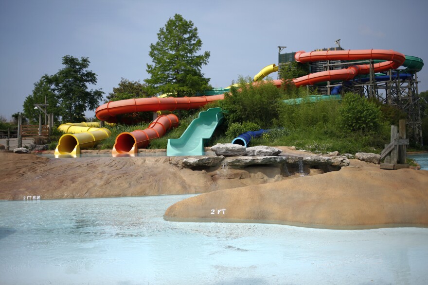 Mount Slide High and all other water features at Hurricane Bay are up and running to filter water before patrons arrival on  May 24.