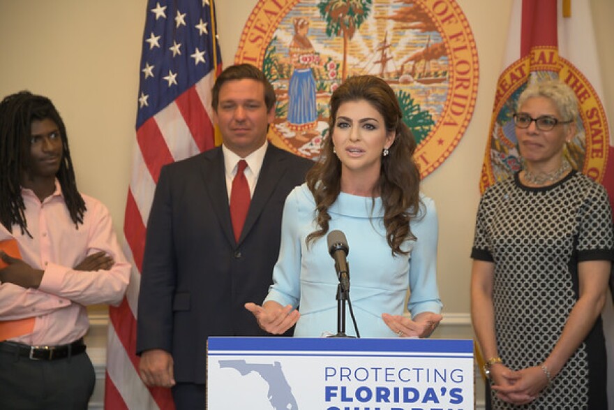 Florida First Lady Casey DeSantis says kids should be given more facts to help them understand why drug use can be dangerous and even deadly.