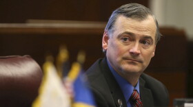 FILE - Nevada Sen. James Settelmeyer, R-Minden, is seen on the Senate floor at the Legislative Building in Carson City, Nev., on Feb. 27, 2013.