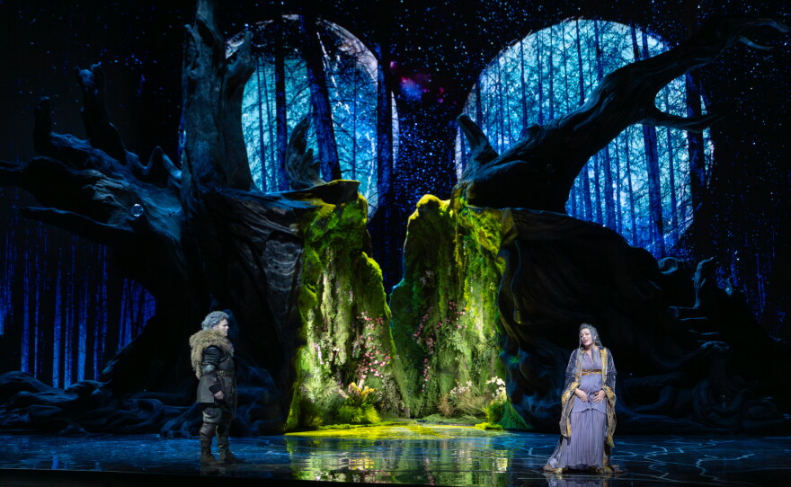 A scene from Wagner's "Die Walküre" from China’s National Centre for the Performing Arts