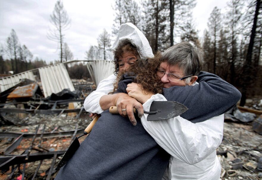 Camp Fire survivors in