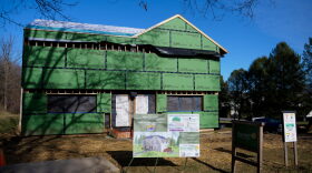 Envinity and other partners are working to make a home in State College more energy efficient. The built an "envelope" around the exterior of the home that will be filled with insulation.
