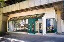 Outside the Youth Hub in downtown Eugene