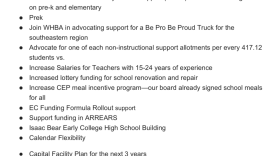 Legislative points sent by NHCS Vice Chair Josie Barnhart.