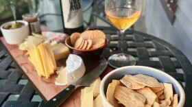 Wine and cheese for another porch hang in New Orleans
