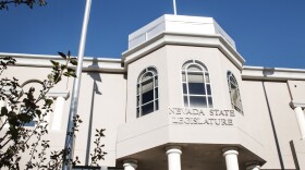 The Nevada State Legislature building on a sunny day in Carson City, Nevada.