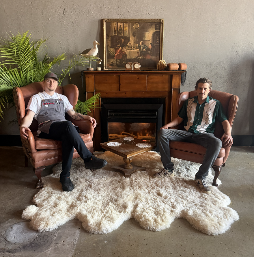 The Half Nelson Chef Conner Larson, left, with restaurant owner Matt Osborn in the parlor room next to Half Nelson, which will host "Beyond the Crimson Veil," Oct. 27-31.