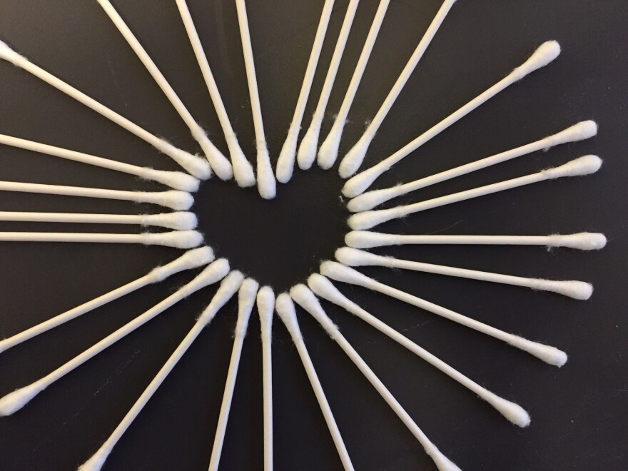 A Q-tip Valentine.