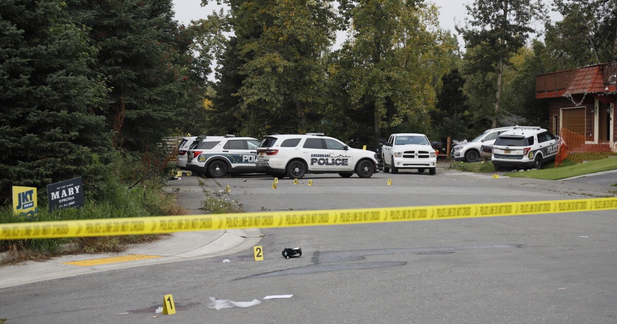 Anchorage police shoot man accused of stealing truck, pointing handgun at officers