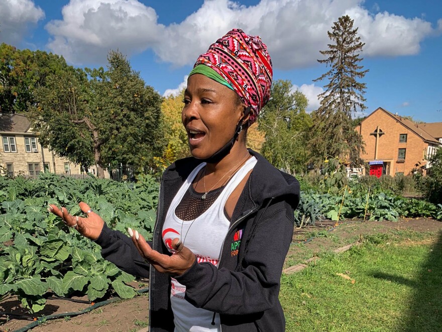 Haley co-founded Appetite for Change as a way to improve access to healthy food and better the health of residents in her community. "I feel like the garden is truly a healing space," says Haley.