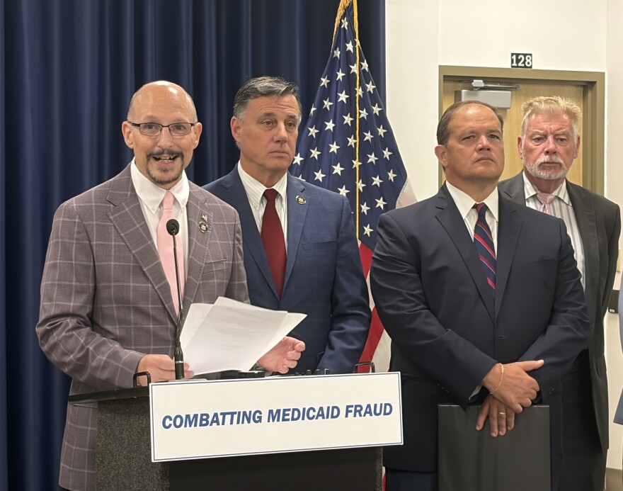NYS Sen. Dean Murray (R-Patchogue) unveiled a pair of bills to crack down on Medicaid fraud.