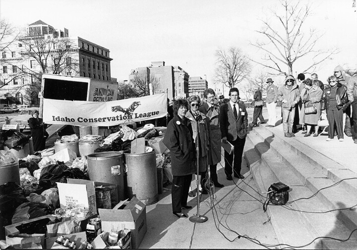In 1990, the Idaho Conservation League hosted a "Trash In" on the steps of the Idaho State Capitol to bring attention to the need for improved recycling and waste management in Idaho. ICL's work helped led to Idaho's first curbside composting program in Boise in 2017.
Karen Williams photo