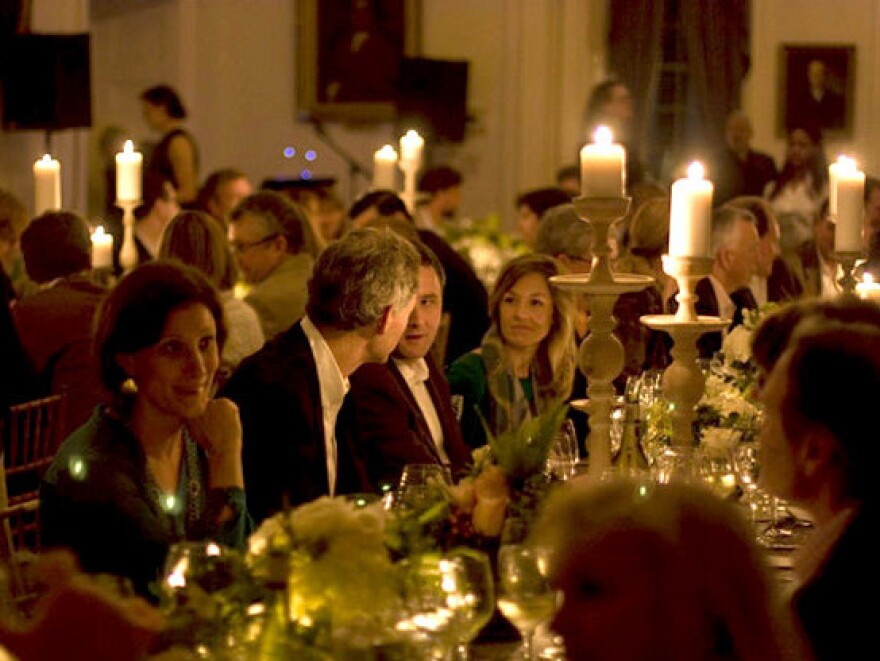 By paying to join the <em>Garden & Gun</em> club, members can attend events like a candlelight affair at the historic South Carolina Society Hall in Charleston as part of <em>Garden & Gun's</em> Secret Society Supper Club.