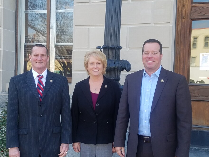 Preble County Commissioners Chris Day, Denise Robertson, and Rodney Creech