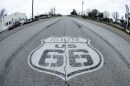 Route 66 road sign