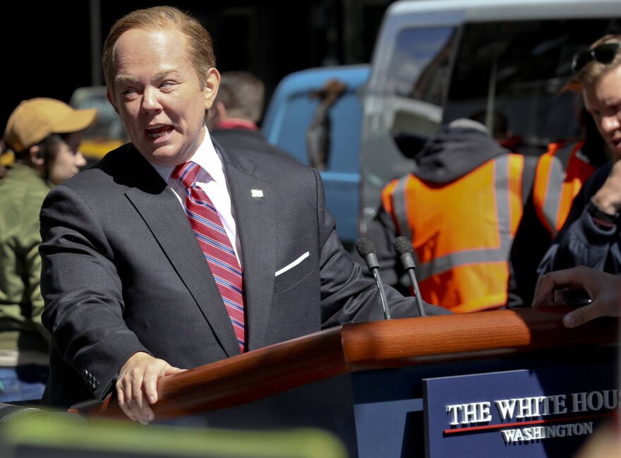 Saturday Night Live was nominated for 22 Emmy Awards. Here, Melissa McCarthy portrays White House spokesman Sean Spicer in a special segment taped in May.
