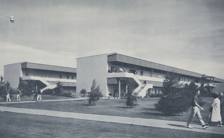McLane Hall was one of the first buildings on the new Fresno State campus at Shaw and Cedar Avenues.