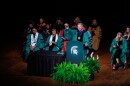 Michigan State University President Kevin Guskiewicz delivers his State of the University address on Sept. 30, 2025.