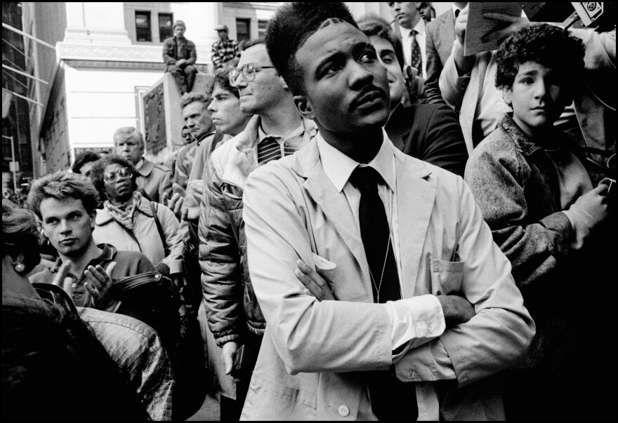 USA. New York City. 1989. Rally for David Dinkins.