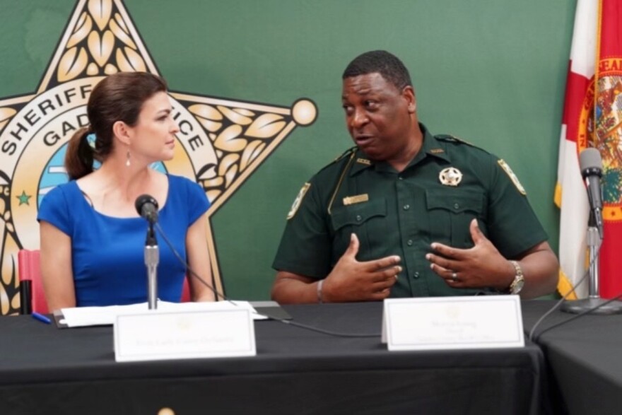  Gadsden Sheriff Morris Young and First Lady Casey DeSantis discuss recent Fentanyl overdoses in Gadsden