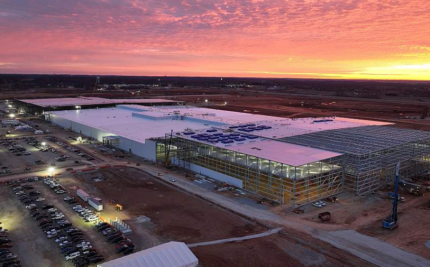 The BlueOval SK Battery Park is a massive project underway in Glendale, Ky.