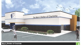 A rendering of the renovated Men's Shelter of Charlotte on North Tryon Street.