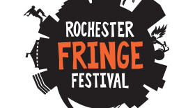 A black logo with orange and white lettering.