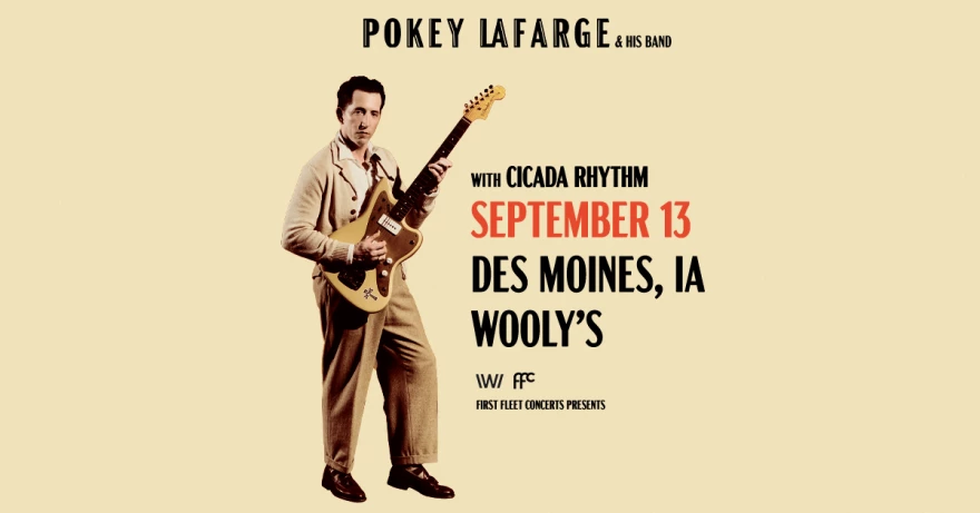 Studio One Presents Pokey LaFarge at Wooly's on Sunday, September 13