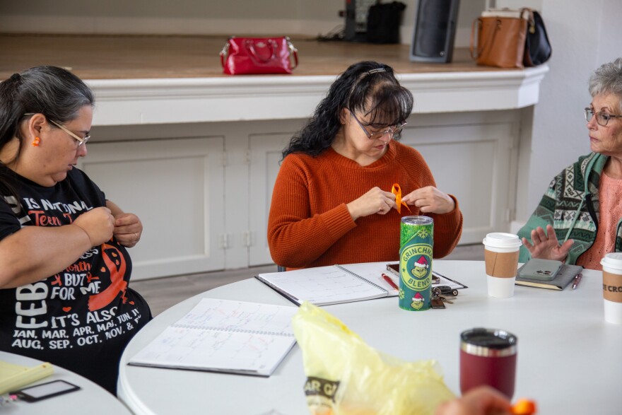 Staff with the Family Crisis Center of the Big Bend at a January 2026 meeting in Alpine, Texas.