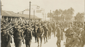 U.S. Soldiers marching in Mexico photographed by Walter Elias