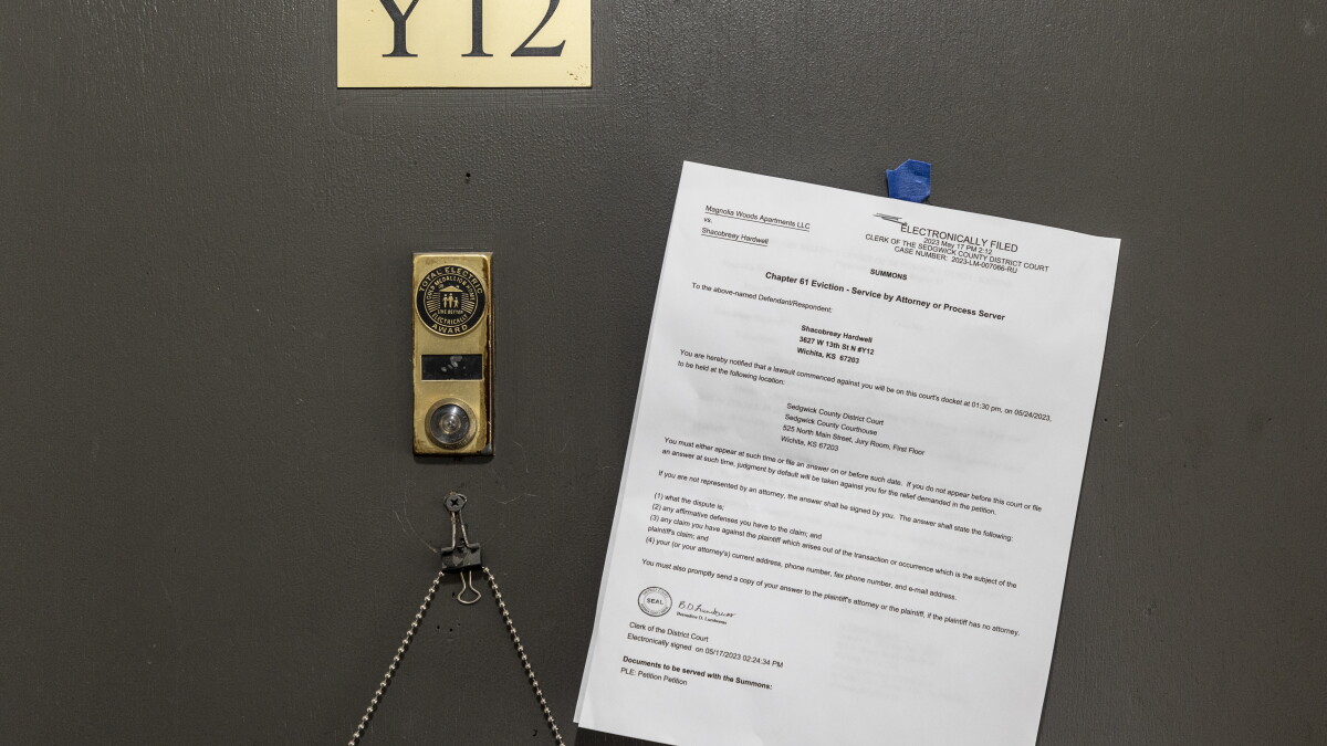 A lone landlord files for a quarter of the evictions in the second biggest county in Kansas - Vimarsana News
