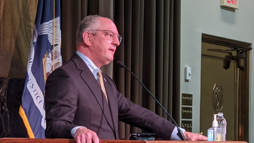 Gov. John Bel Edwards. October 23, 2020.