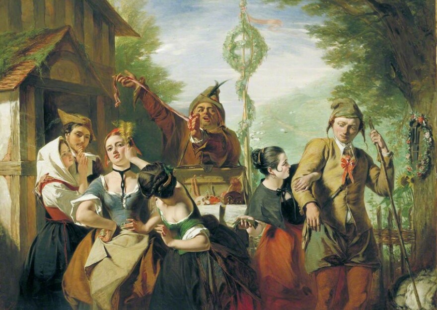 Egg, Augustus Leopold; Scene from 'The Winter's Tale' (Act IV, Scene 4); City of London Corporation; http://www.artuk.org/artworks/scene-from-the-winters-tale-act-iv-scene-4-51071