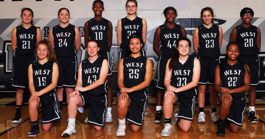 Normal West girls basketball junior varsity