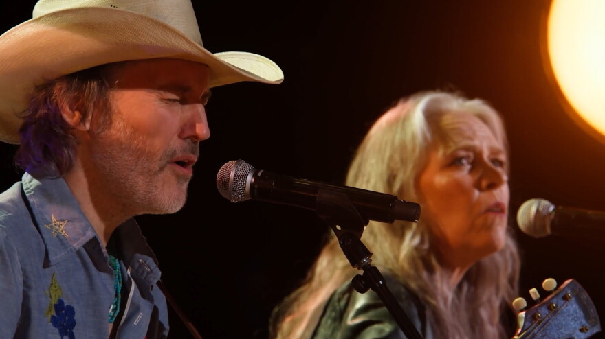 Gillian Welch and David Rawlings were among the many acts who performed at the memorial concert for John Prine at Nashville’s Ryman Auditorium in 2022.
