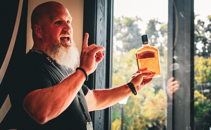 Jed Lirette, senior brand ambassador at the Jack Daniel's Distillery in Lynchburg, Tenn.