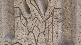 Pelican at the Louisiana State Capitol Building