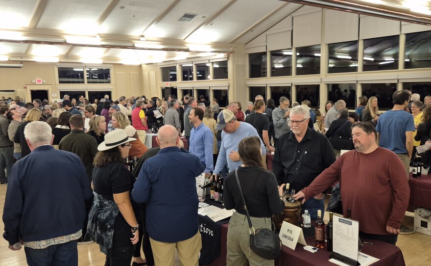 The crowd at the first night of the Garagiste Festival just kept growing.