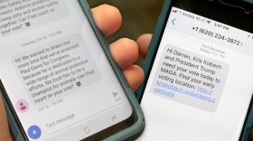 A sample of campaign text messages.