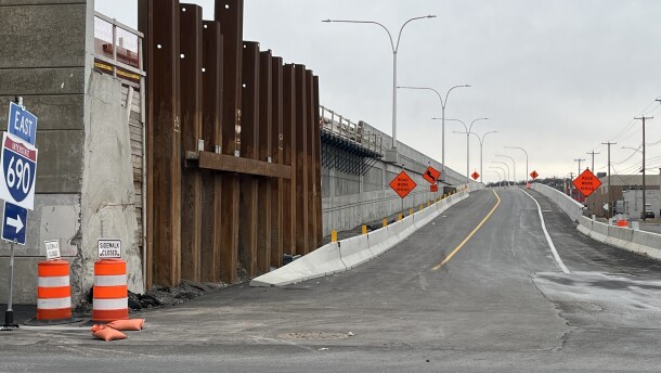 The Crouse Ave. ramp to I-690 Eastbound opened in early December.