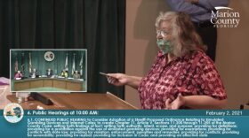 Sherri Matherly of Dunnellon on Tuesday urged the county commission to keep the gambling devices in internet cafés. "Please let us continue," she said, while insisting that the cafés are safe places for older residents to gather and have entertainment. (Jessica Torrente/WUFT News)