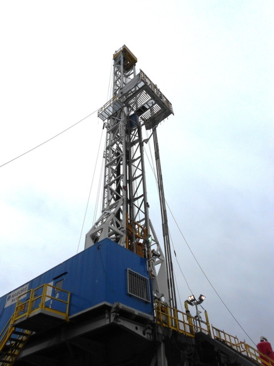 Fracking site in northeast Ohio (WCPN stock photo)