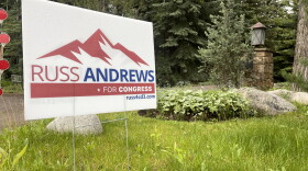 A Russ Andrews sign on Cemetery Lane in Aspen. Andrews is one of six Republicans hoping to be the nominee for the 3rd Congressional District.