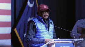 U.S. Rep. Jim Clyburn, D-S.C., addresses Democrats at a results watch party following South Carolina's leadoff Democratic presidential primary, Saturday, Feb. 3, 2024, in Columbia, S.C. Clyburn, a national co-chair for President Joe Biden's reelection campaign, advocated for his home state to go first on the party's nominating calendar. (AP Photo/Meg Kinnard)