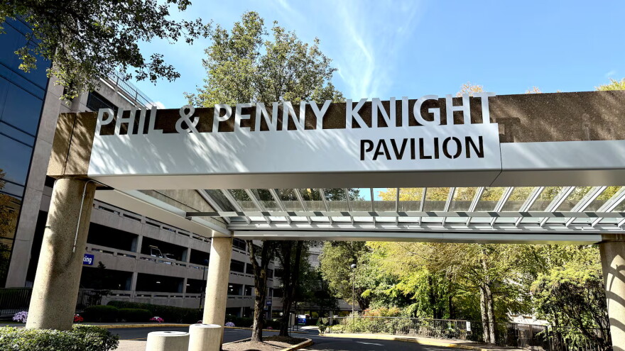 The Phil and Penny Knight Pavilion on the Providence St. Vincent campus in Portland, Ore., in an undated handout image.