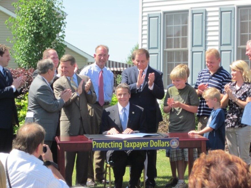 Governor Cuomo signs property tax cap in Lancaster